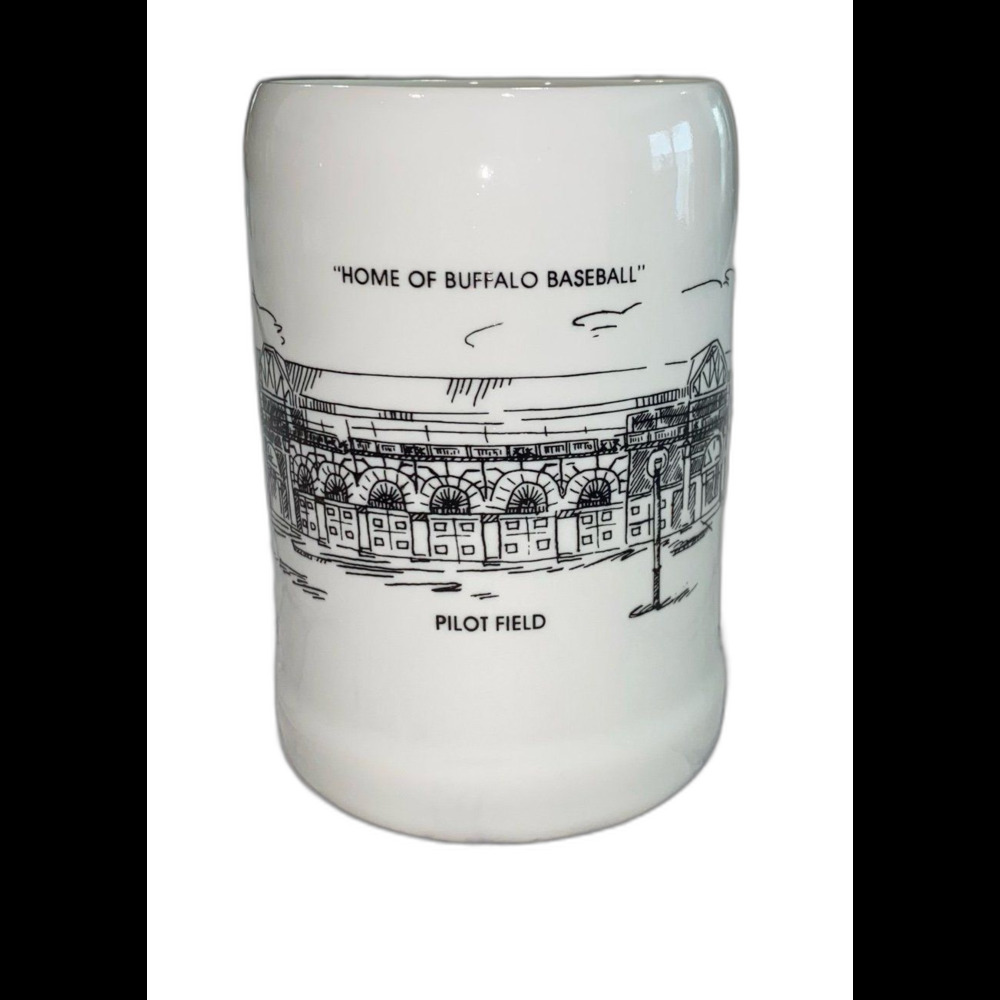 Vintage Pilot Field “Home of Buffalo Baseball “ Ceramic Beer Stein.